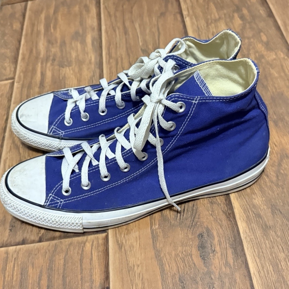 Converse Chuck Taylor All Star Hi Washed Indigo Blue Sneakers M 12/W14 #151168F